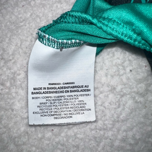 Nike Women's Dri Fit Running Shorts With Inner Drawstring | Teal | Black | - Picture 6 of 6